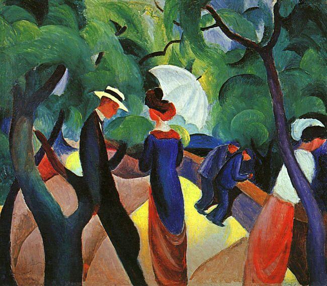 August Macke Promenade oil painting picture